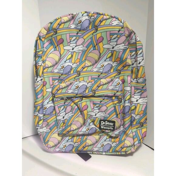 Loungefly Dr Seuss Oh The Places You'll Go All Over Print Backpack Disney - Picture 1 of 6